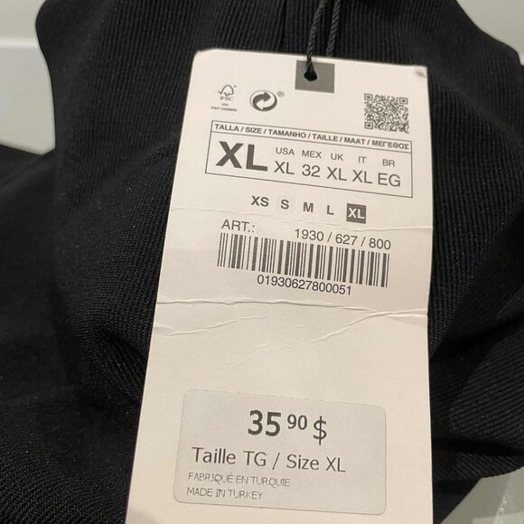 ZARA Stirrup Pant – Size XL – NEW WITH TAGS – Black - Picture 9 of 9